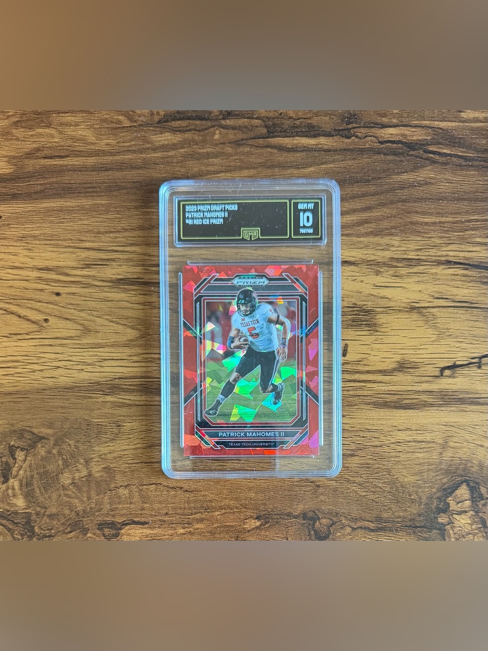 Panini Red Holo Prizm Trading Card
